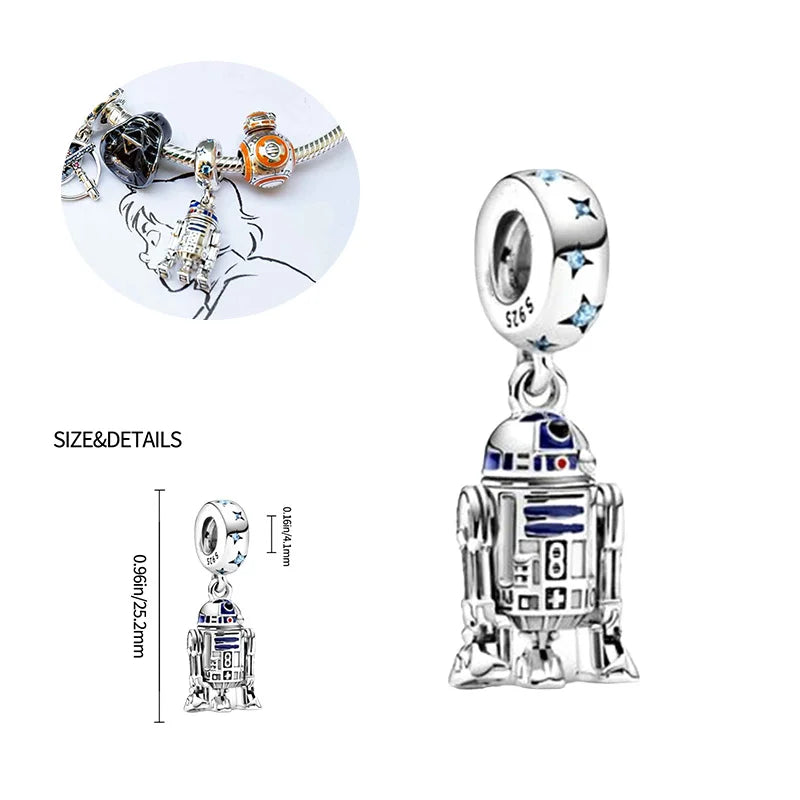 Charm Harry Potter plata 925 – Abalorio mágico de la serie para pulsera tipo Pandora
