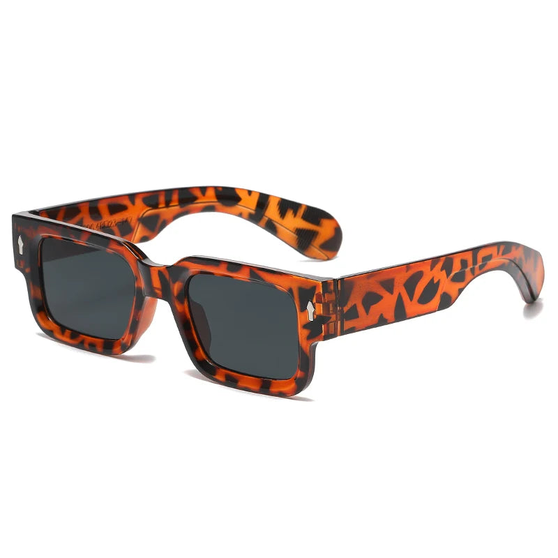 Gafas de Sol Retro Cuadradas con Patas Gruesas | Unisex Moda Vintage UV400
