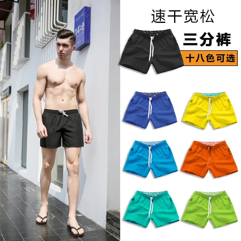 Shorts de Playa para Hombre con Bolsillos – Bañador Verano Transpirable y Secado Rápido