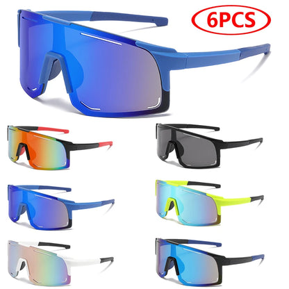Gafas Deportivas Wrap Around | Unisex One Piece Oversized UV400 para Ciclismo, Pesca y Esquí