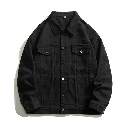 Chaqueta Vaquera Oversize Hombre 5XL | Denim Jacket Verde Blanco Azul Negro Streetwear Hip Hop Casual con Solapa