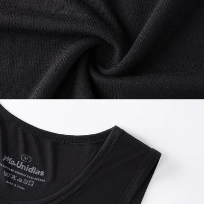 Pack 2 Camisetas de Tirantes para Hombre – Tank Top Gym sin Mangas de Fibra de Bambú, Compresivo y Alta Calidad