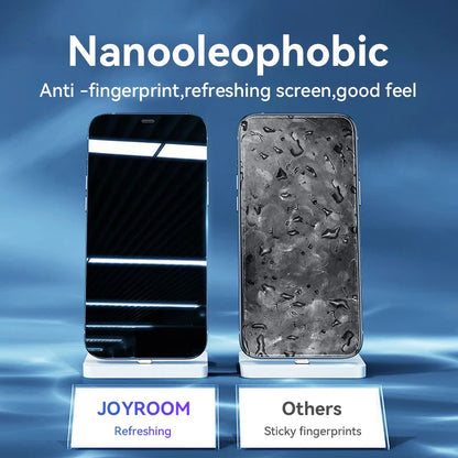 Joyroom Protector de Pantalla de Vidrio Templado HD | Compatible con iPhone 11/12/13/14/15/16 Pro Max | Protección Completa