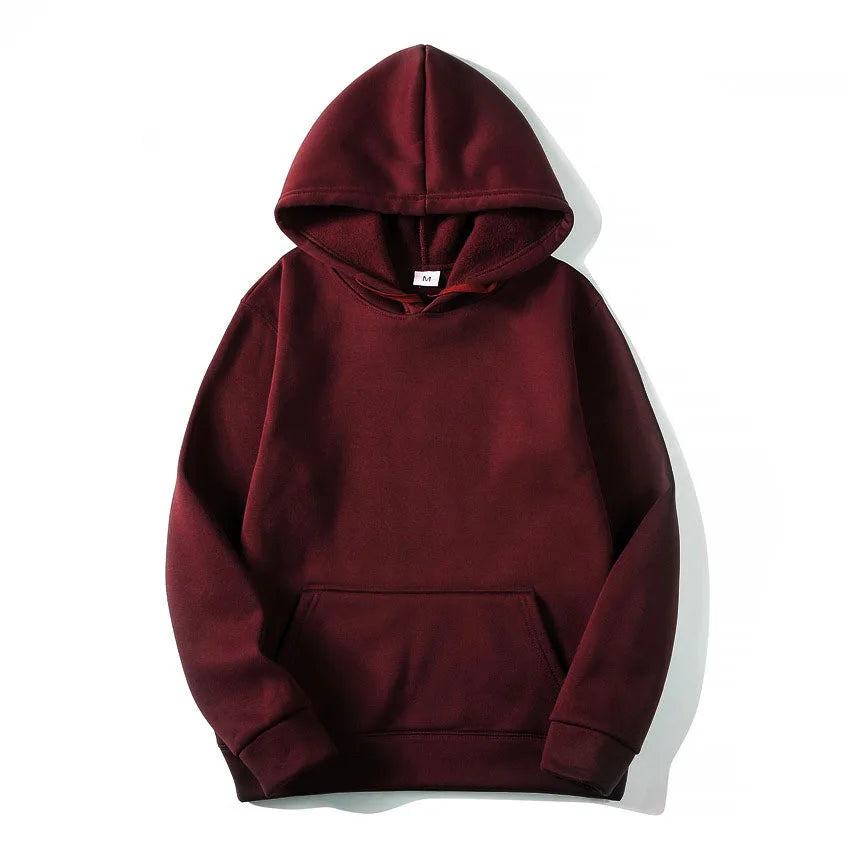 Hoodie Básico Unisex – Sudadera Casual Hombre y Mujer para Primavera, Otoño e Invierno