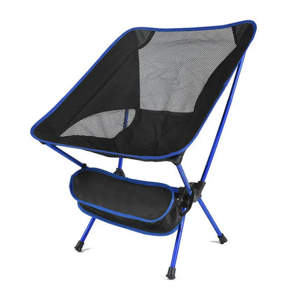 Silla Plegable Ultraligera – Portátil de Aluminio y Nylon para Camping, Pesca y Jardín