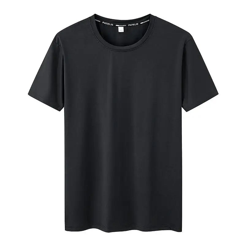 Camiseta Oversize Plus Size para Hombre – T-shirt 5XL-7XL, Transpirable Quick Dry, Fitness, Running, Manga Corta, Cuello Redondo