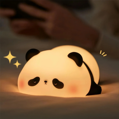 Lámpara de Noche de Silicona LED – Conejo/Zorro, Recargable con Sensor Táctil y Temporizador, Luz Regulable para Dormitorio Infantil