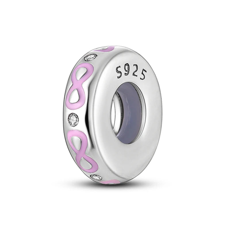 Charm de Plata 925 con Mariposa y Dragón – Abalorio Colorido con Zirconia Arcoíris para Pulseras DIY