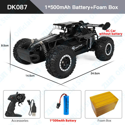 Coche RC Drift 1:16 Todoterreno – Control Remoto 2.4G Alta Velocidad con Luces LED Juguete para Niños