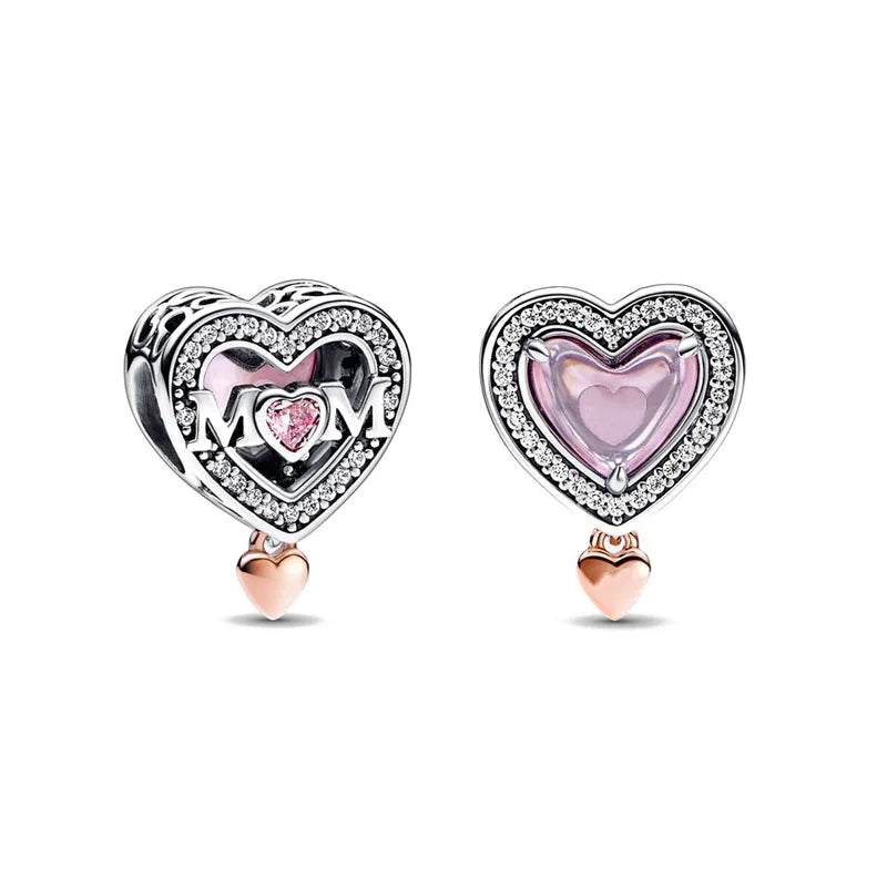 Charm Familia en Plata 925 – Abalorio Sparkling para Pulsera Original Mujer