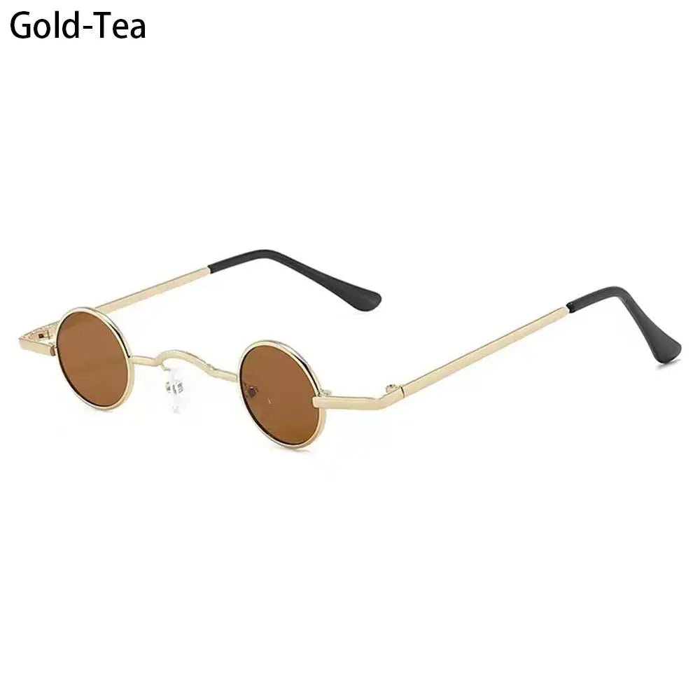 Gafas de Sol Redondas Punk Unisex | Montura Metálica Hip Hop Colores Moda UV400