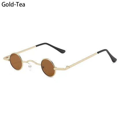 Gafas de Sol Redondas Punk Unisex | Montura Metálica Hip Hop Colores Moda UV400