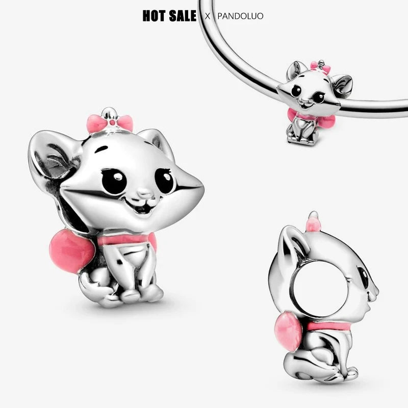 Collar, Aretes y Charm Disney Stitch | Compatible Pandora Pulsera Mujer DIY