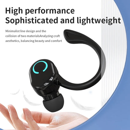 Bluetooth 5.2 Business Wireless Headphone Ear-Hook Mini HIFI Bass Noise Cancelling Earphone With Mic Earbuds Sport Game Headset