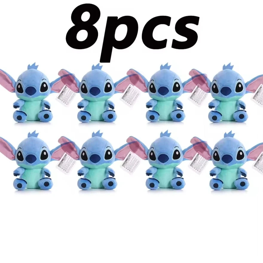 Peluche Stitch Disney 4/8 Pulgadas – Muñeco de Peluche Azul/Rosa | Juguete Anime Lilo & Stitch Regalo para Niños