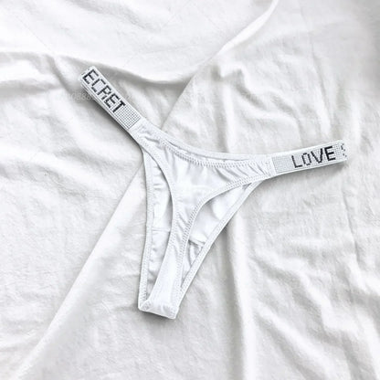 Tanga Mujer 2025 | Lencería Sexy con Rhinestones y Push-Up