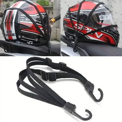 Correa Elástica para Casco de Moto | Cuerda Ajustable de Alta Resistencia para Casco y Equipaje | Accesorios Duraderos