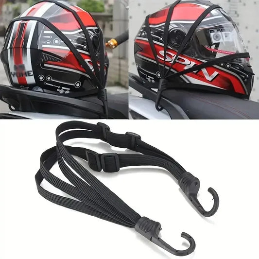 Correa Elástica para Casco de Moto | Cuerda Ajustable de Alta Resistencia para Casco y Equipaje | Accesorios Duraderos