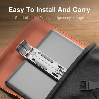 Soporte Portátil para Laptop de Aluminio | Base Plegable Ajustable para Notebook y MacBook | Accesorio Ergonómico