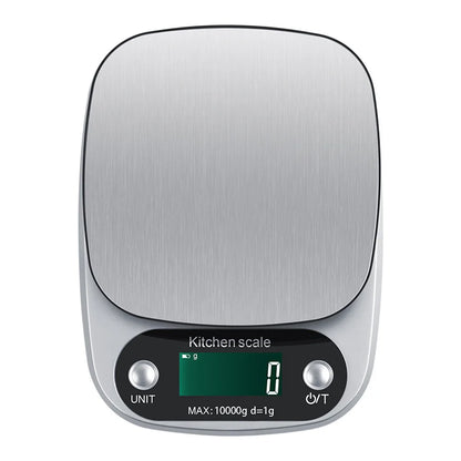 Balanza de Cocina Digital Alta Precisión 3/5/10kg | Báscula Electrónica para Alimentos, Repostería y Joyería con Pantalla LCD