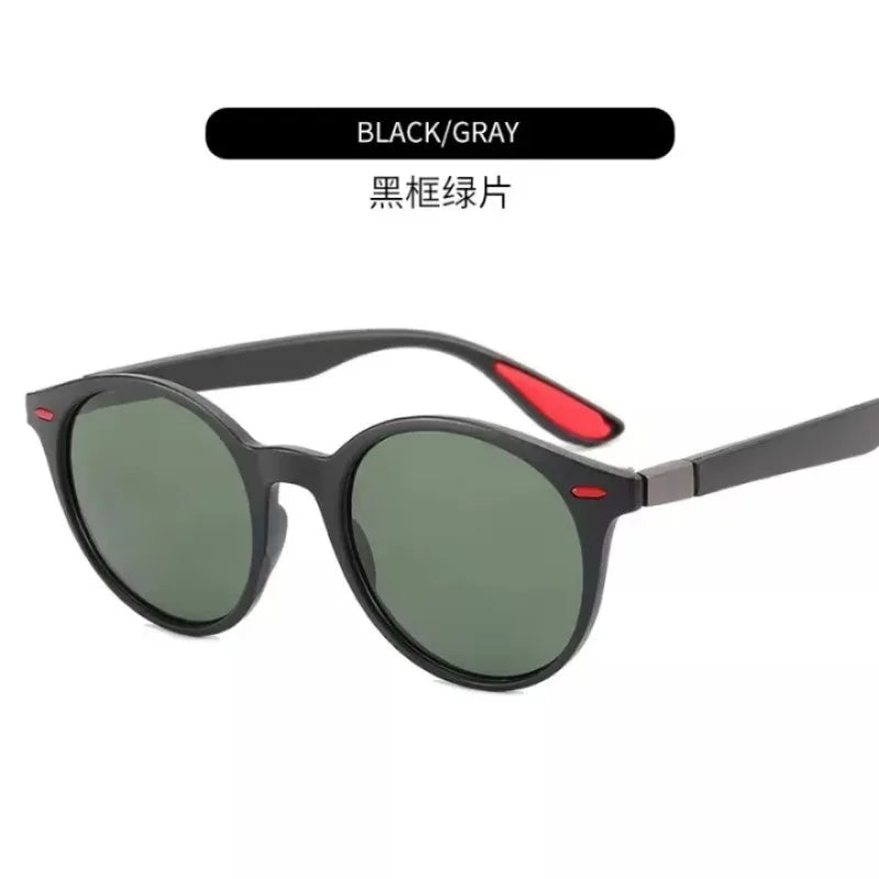 Gafas de Sol Redondas Polarizadas Unisex – Vintage Plásticas UV400 Antirreflejo para Conducir