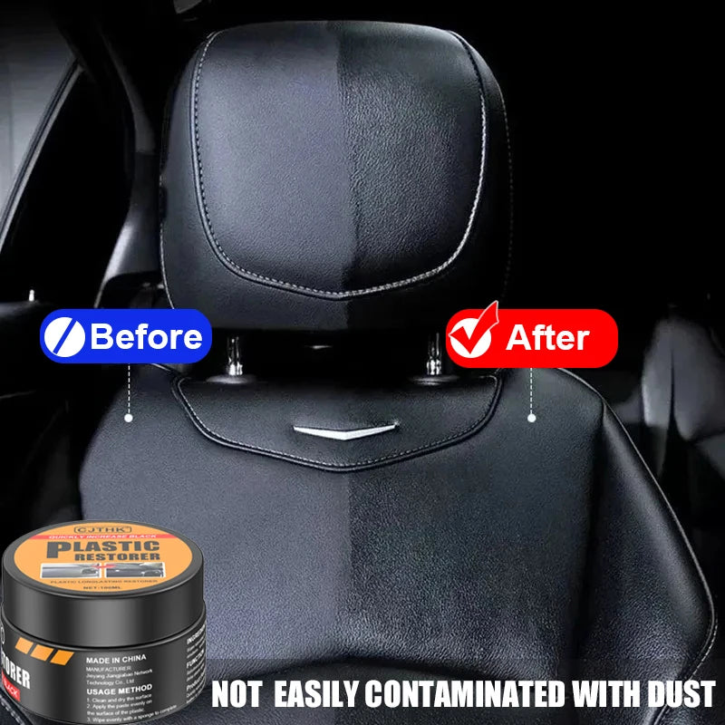 Renovador de Plásticos y Cuero | Back to Black | Cera de Renovación Interior y Exterior | Pulimento y Protector Automotriz