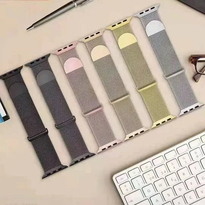 Correa Milanese para Apple Watch Ultra/SE/Series 9/8/7/6/5/3 – Pulsera Magnética de Acero Inoxidable 49mm 45mm 44mm 41mm 40mm 38mm