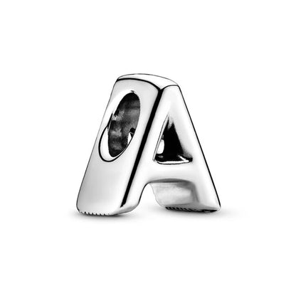 Beads Letras A-Z en Plata – Abalorios de Colores para Pulseras Originales DIY