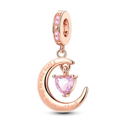Charm de Plata S925 Hamster, Terrier y Princesa – Abalorios Brillantes para Pulseras Originales 3mm