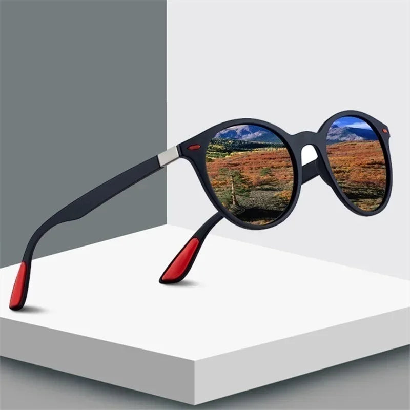 Gafas de Sol Redondas Polarizadas Unisex – Vintage Plásticas UV400 Antirreflejo para Conducir
