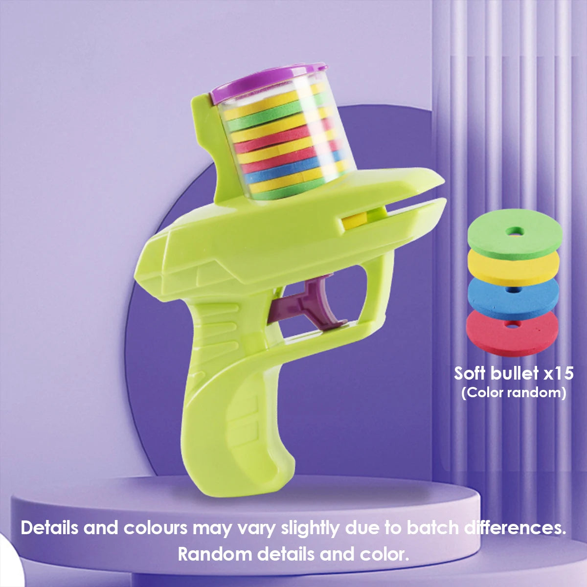 1pc Kids Outdoor Game Disc Gun Toy Flying Disc Shooting Launcher Gun Double Parent-child Interactive Children Toy for boys gifts