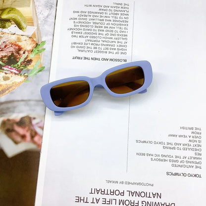 Gafas de Sol Rectangulares Vintage para Niños | Protección UV400 Niño Niña Moda Infantil