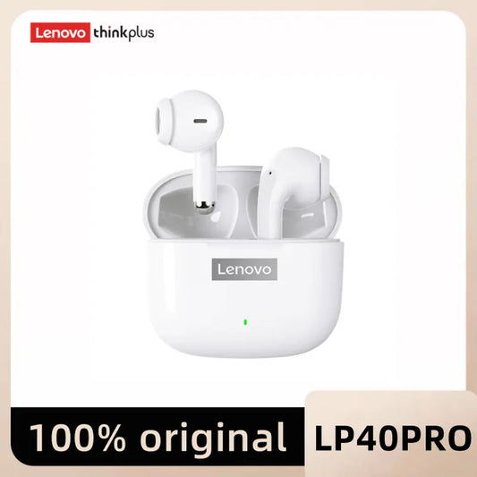 Auriculares Lenovo LP40 Pro TWS – Bluetooth 5.1 inalámbricos con reducción de ruido, control táctil y estuche 250mAh