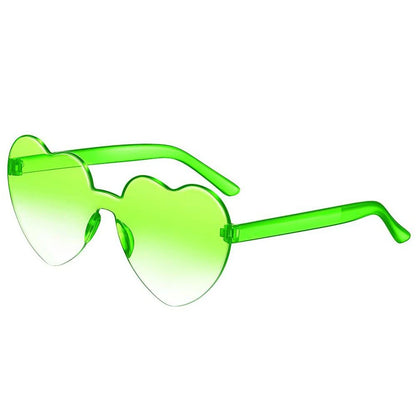 Gafas de Sol Jelly Corazón Degradado | Lentes Coloridas Protección UV Mujer Hombre