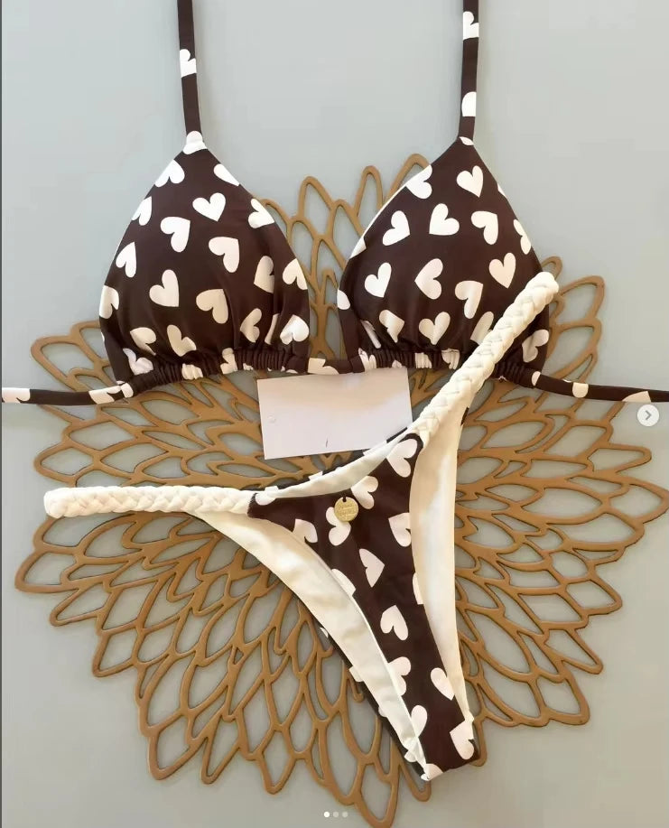 Bikini Mujer Leopardo Sexy | Traje de Baño Tanga Swimwear Playa Verano