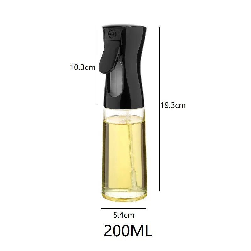 Botella Pulverizadora de Aceite 200ml/300ml | Dispensador de Aceite de Oliva, Vinagre, Salsa de Soya | Cocina, BBQ, Camping y Repostería