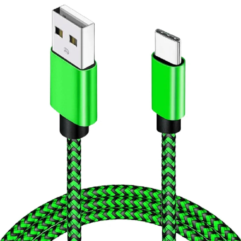 Cable USB-A a Type-C de carga rápida – Nylon trenzado, resistente y compatible con Xiaomi, Samsung, Huawei y Android