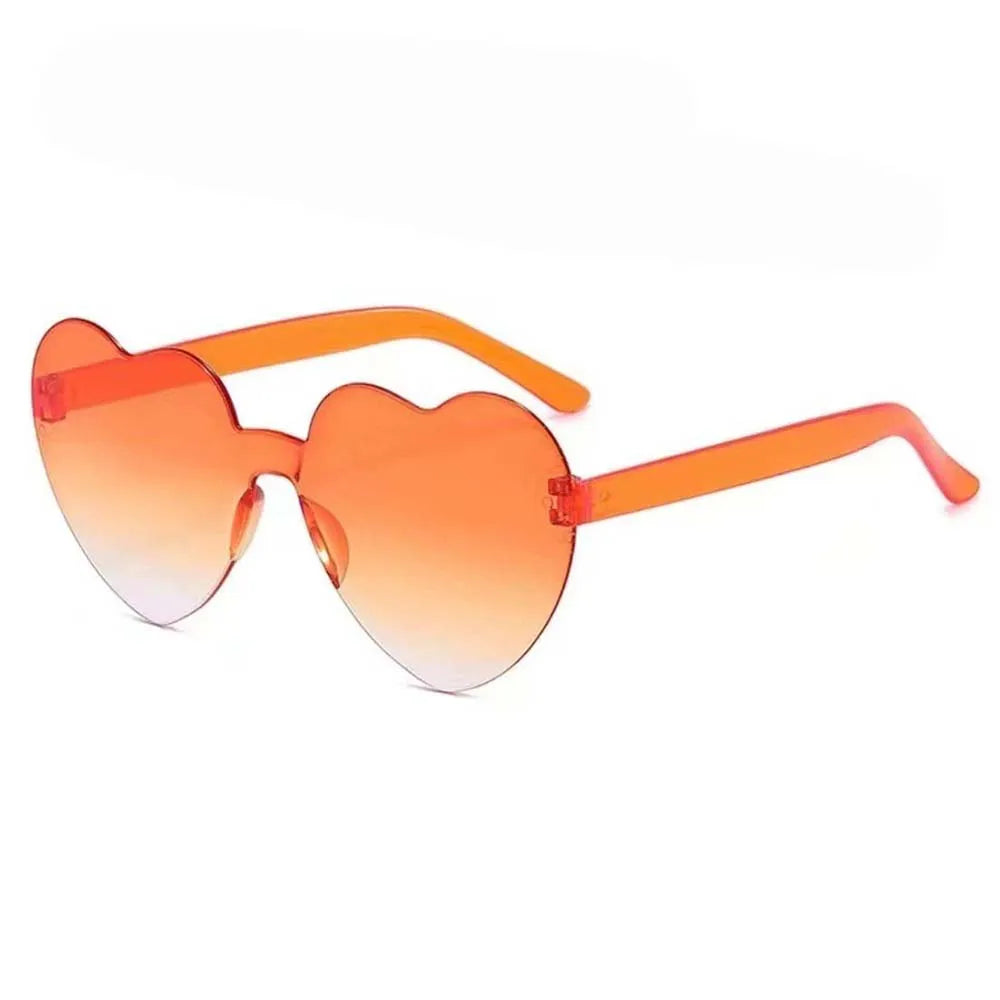 Gafas de Sol Jelly Corazón Degradado | Lentes Coloridas Protección UV Mujer Hombre