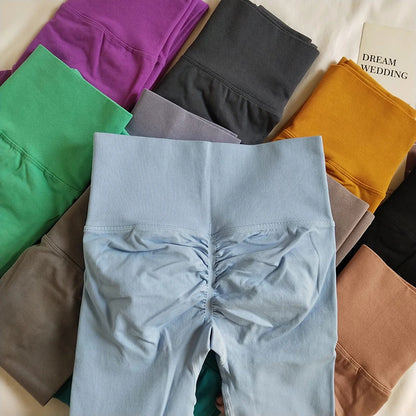Leggings Deportivos de Cintura Alta sin Costuras | Pantalón Yoga Fitness Quick Dry con Efecto Push Up