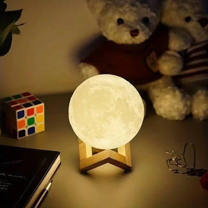 Kit DIY Lámpara Luna Pintada a Mano – Actividad Infantil y Familiar con Base Plástica