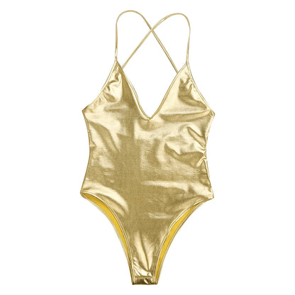 Body Mujer 2025 | Lencería Sexy de PU con Escote Profundo y Monokini
