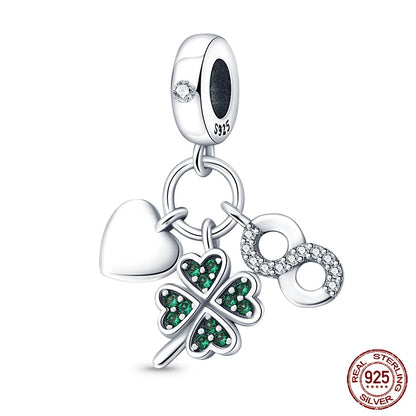 925 Sterling Silver Chameleon Luminous Firefly Butterfly Charms Beads Fit Qikaola 925 Original Bracelets Fine DIY Jewelry Making