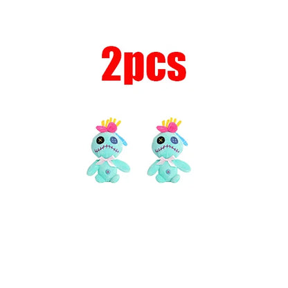 Peluche Stitch Disney 4/8 Pulgadas – Muñeco de Peluche Azul/Rosa | Juguete Anime Lilo & Stitch Regalo para Niños