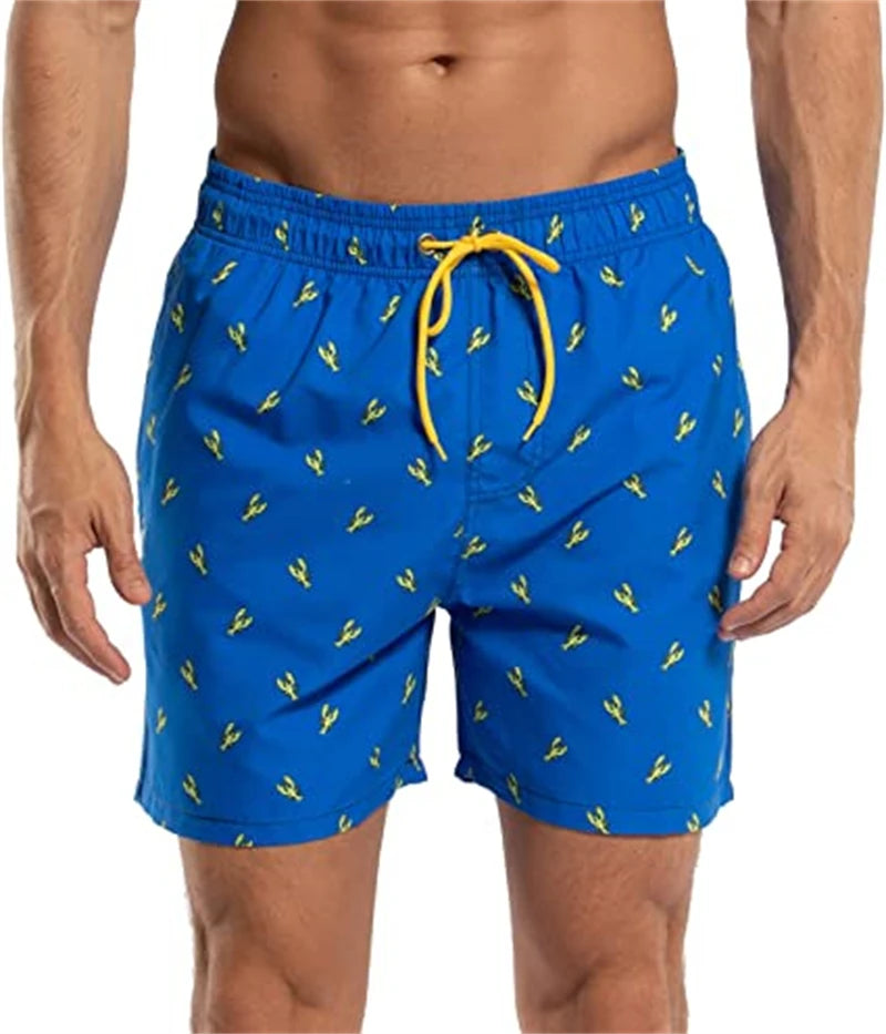 Shorts Hombre Verano con Bolsillos | Pantaloneta Playa Surf Secado Rápido