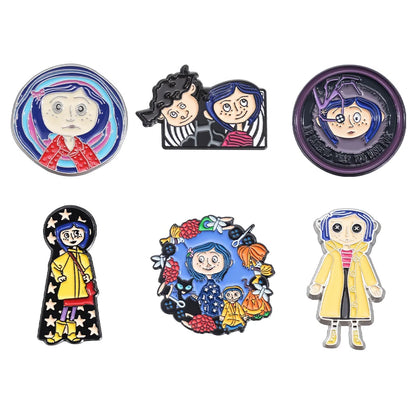 Pins de Dibujos Animados Anime – Broches Esmaltados de Monje Tierno, Chapas Divertidas para Regalo