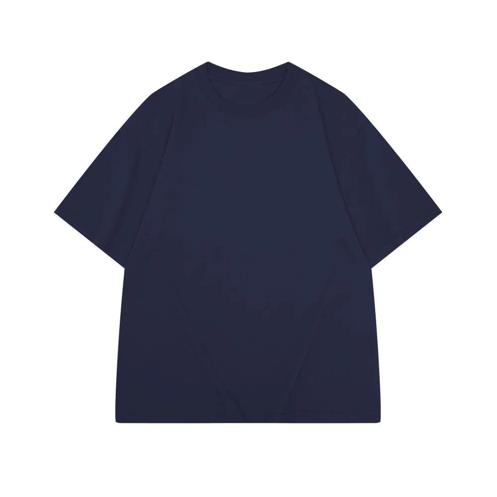 Camiseta Hombre 2025 | Oversize Algodón Pesado Manga Corta para Verano