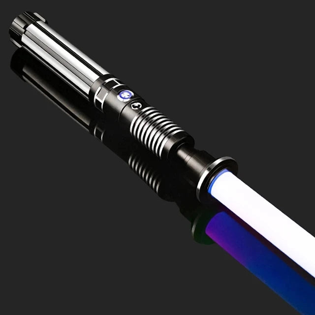 RGB Metal Lightsaber Dueling Smooth Swing Laser Sword Sabre De Luz 16 Color Changing 16 Sounds FOC Rave Flashing Toy