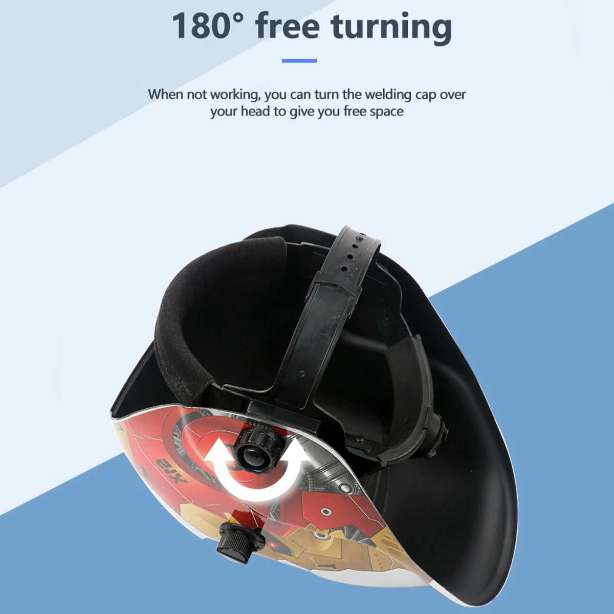 AIRAJ Welding Helmet Auto Darkening Welding Mask For TIG MIG ARC Welder Machine Large View True Color DIN9-13 93*42MM Vision