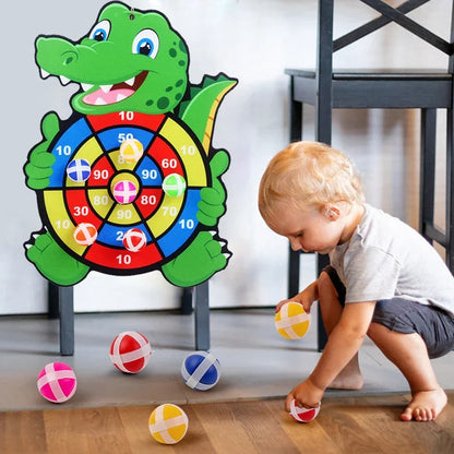 Juego Educativo Dardo Infantil con Pelotas Adhesivas – Tablero Montessori para Niños 3 a 7 Años