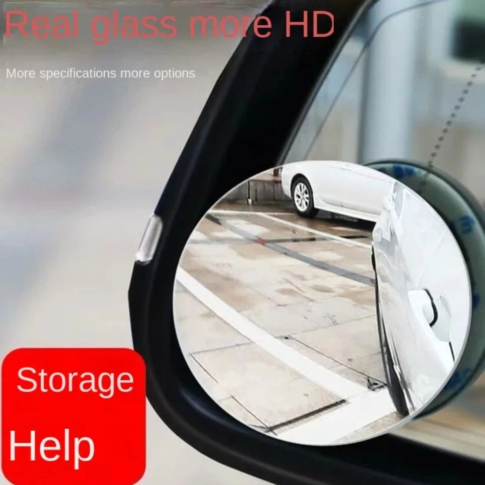 Espejo Retrovisor Auxiliar 360° | Espejo Convexo Gran Angular para Punto Ciego de Coche
